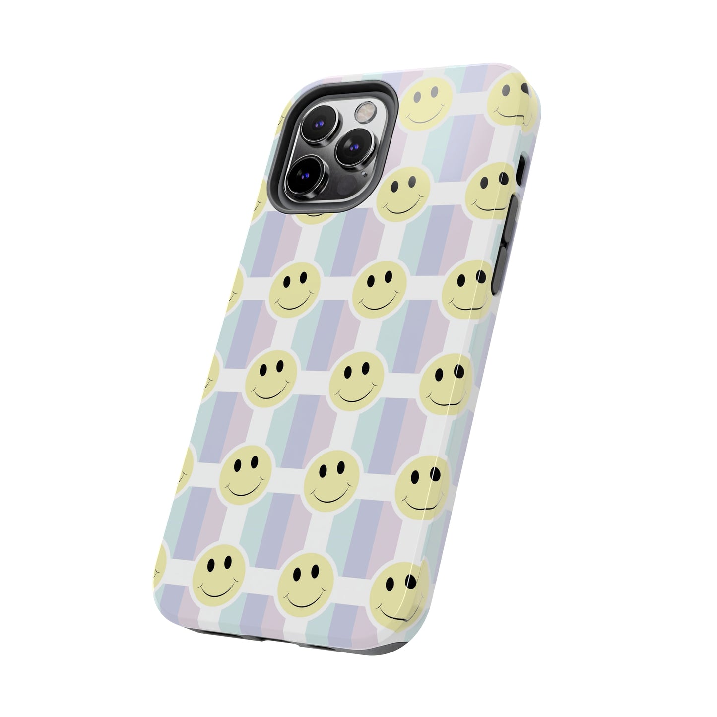 Smiley Face Retro Tough Phone Case, Cute Cool Trendy Biodegradable Phone Case