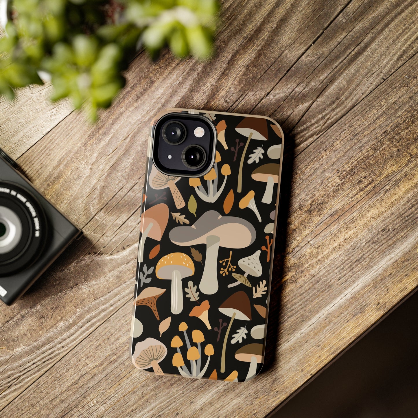 Mushroom Cell Phone Case, Boho Retro Cool Cute Tough Phone Cases