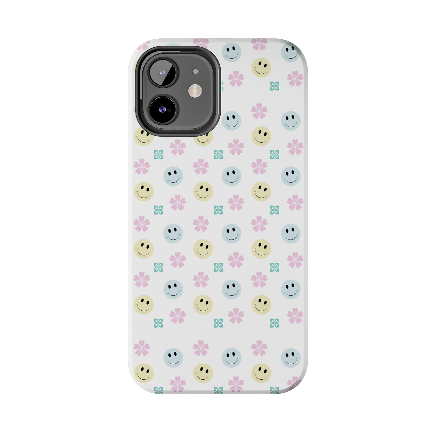 Smiley Face Retro Tough Phone Case, Cute Cool Trendy Biodegradable Phone Case