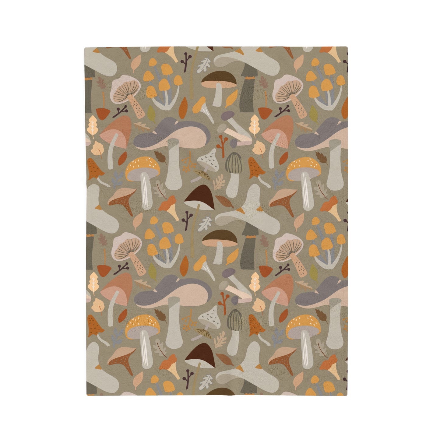 Mushroom Velveteen Plush Blanket, Warm Blanket for Winter, Throw Blanket