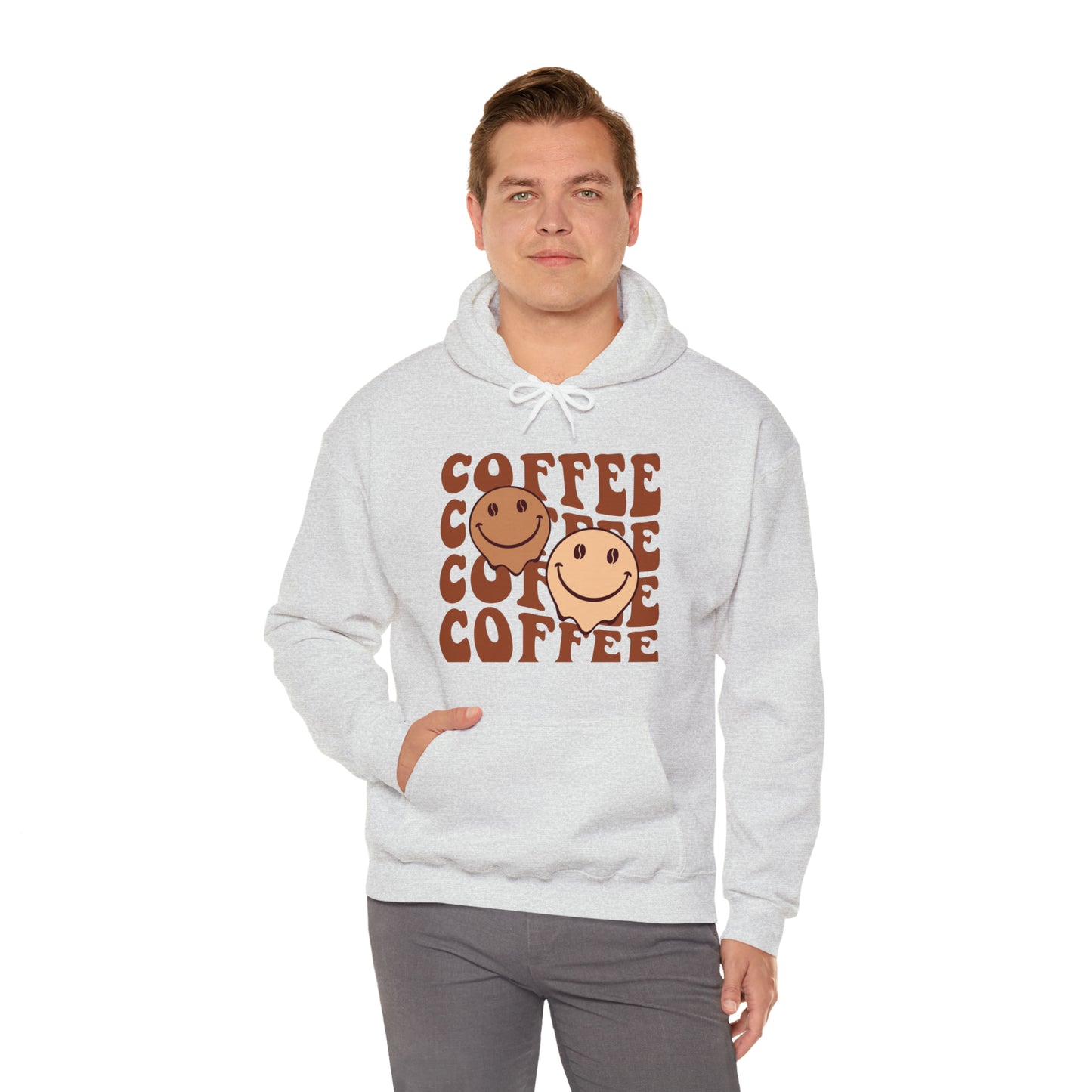 Retro Coffee Hoodie Sweatshirt, Oversize Streetwear Unisex Hooded Sweatshirt