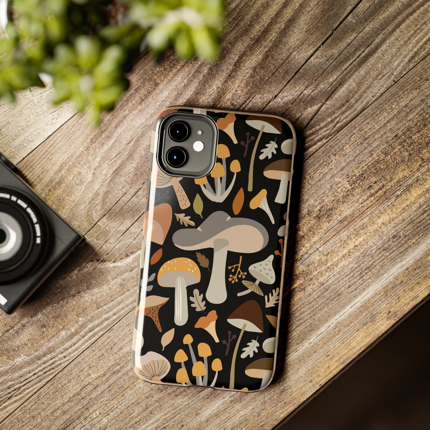 Mushroom Cell Phone Case, Boho Retro Cool Cute Tough Phone Cases
