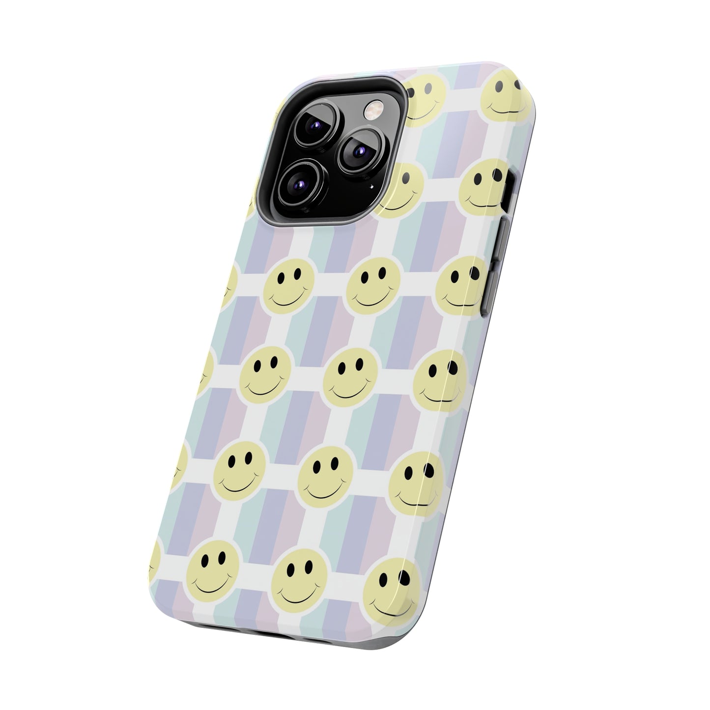 Smiley Face Retro Tough Phone Case, Cute Cool Trendy Biodegradable Phone Case