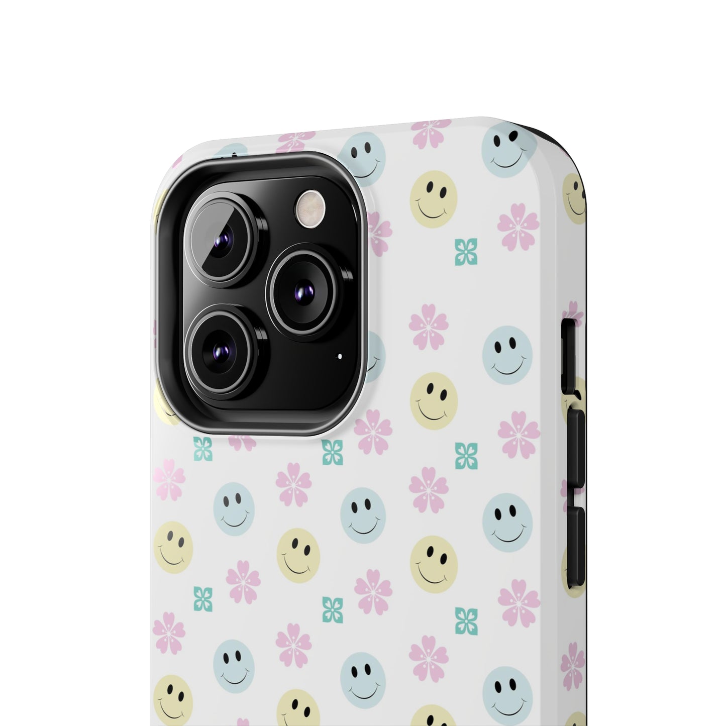 Smiley Face Retro Tough Phone Case, Cute Cool Trendy Biodegradable Phone Case