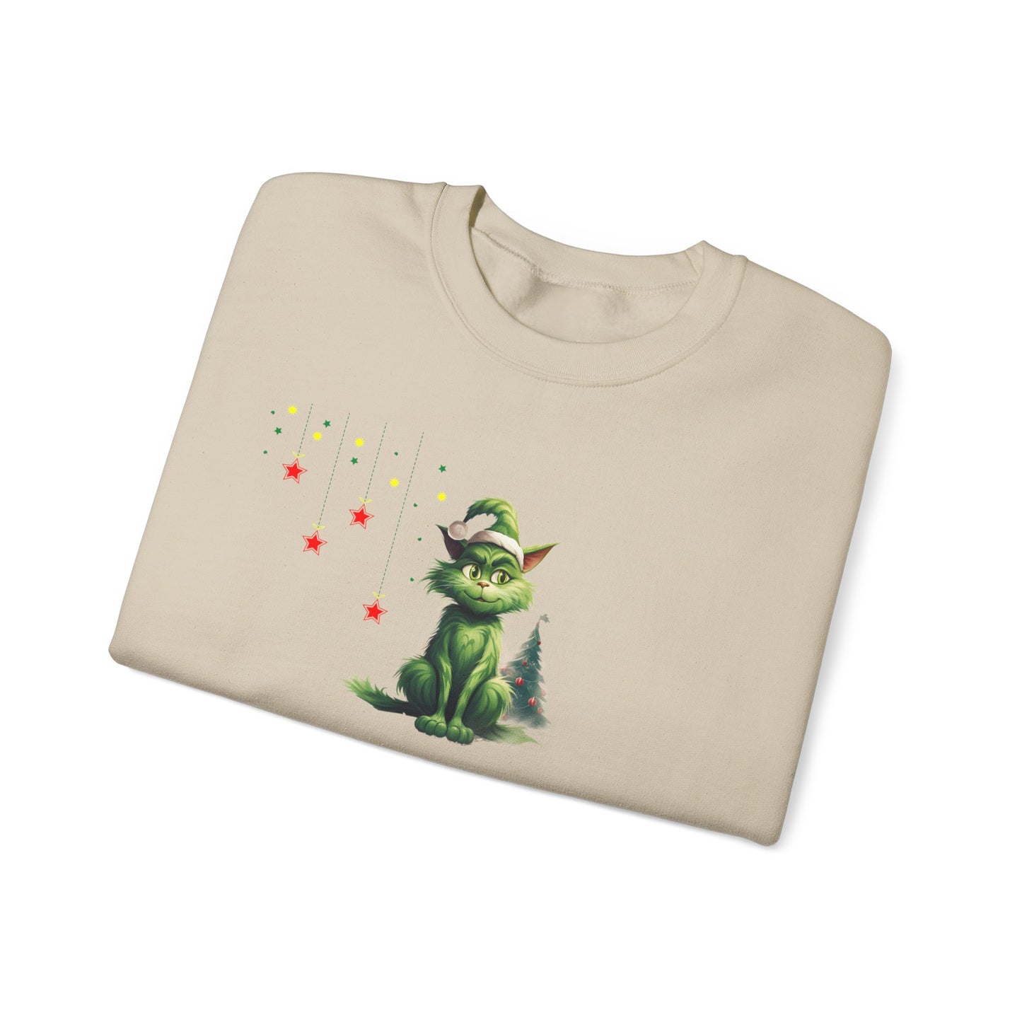 Funny Christmas Cat Sweatshirt - Christmas Crewneck- Holiday Sweatshirt