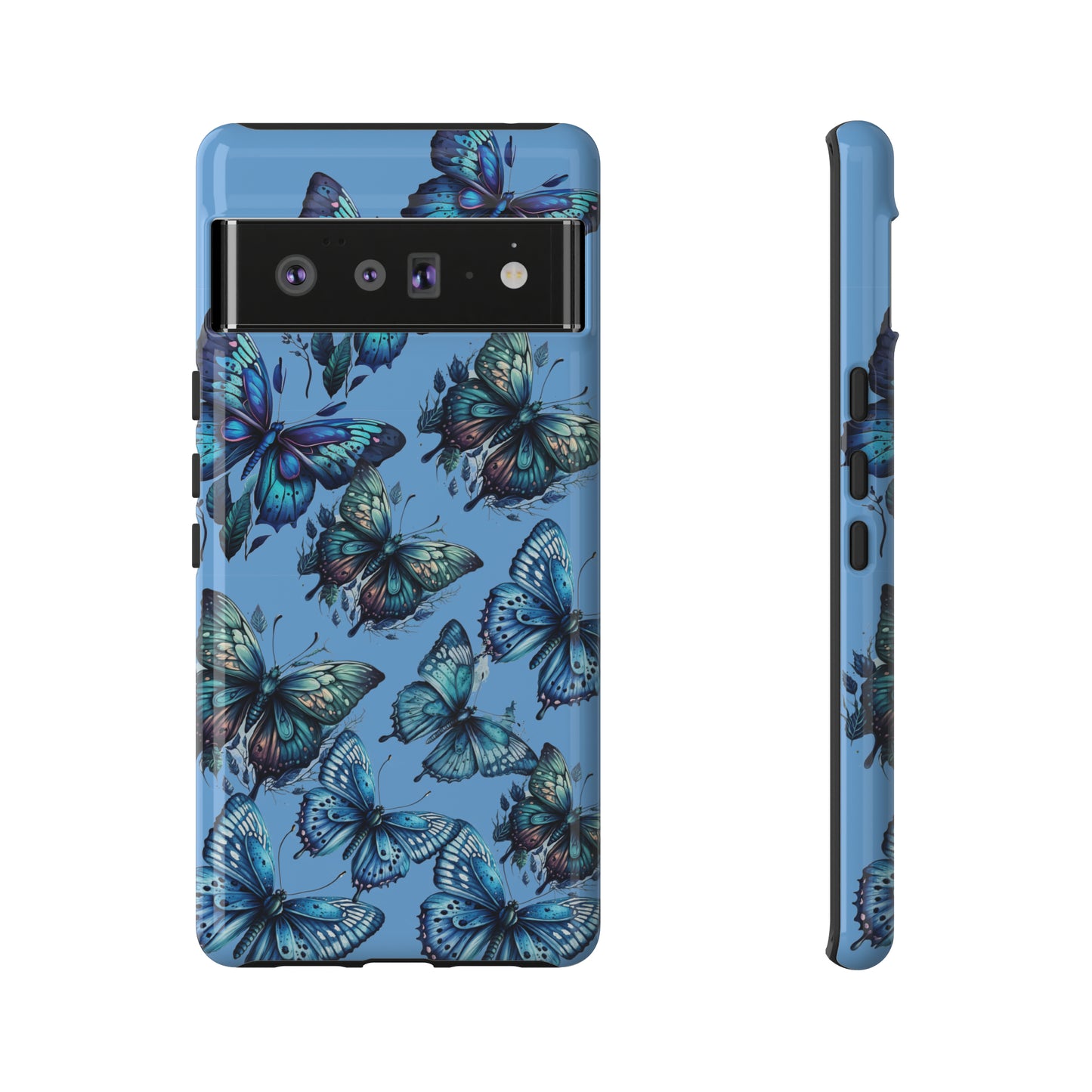 Blue Butterfly iPhone Case, Cute Cell Phone Case, Abstract Phone Case, iPhone Cover
