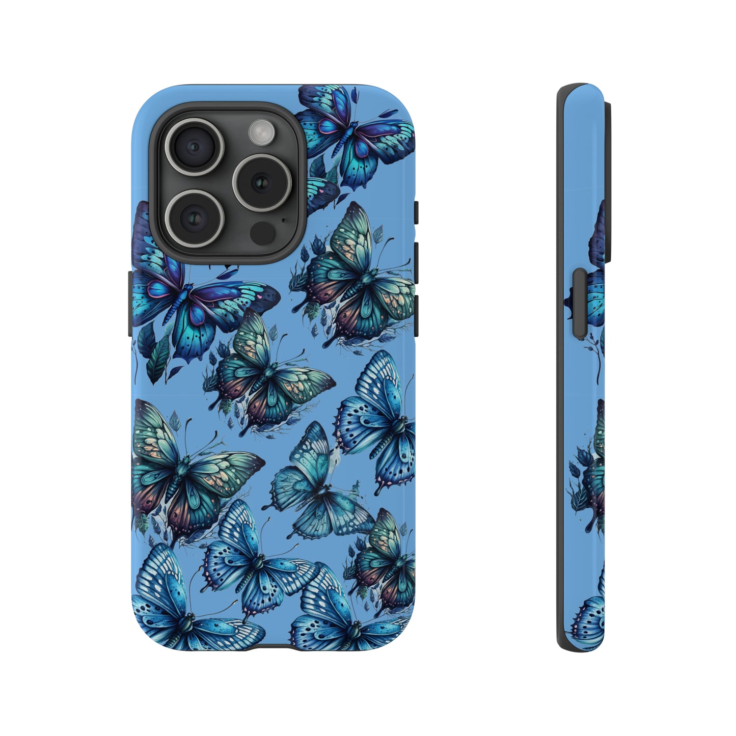 Blue Butterfly iPhone Case, Cute Cell Phone Case, Abstract Phone Case, iPhone Cover