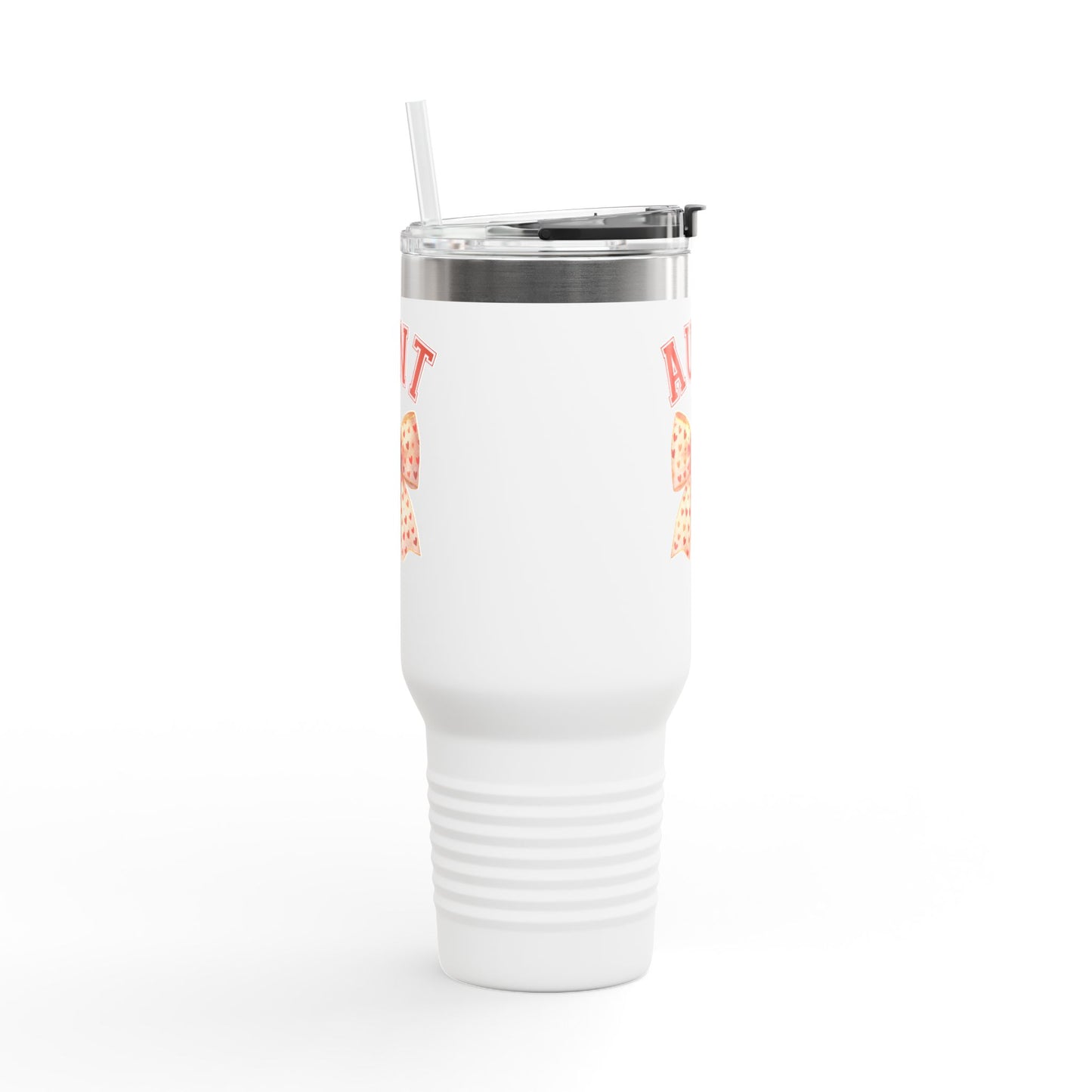 Aunt Coquette Stlye Insulated Travel Mug, Coquette Bow Coffee Tumbler, 40oz Stainless Steel