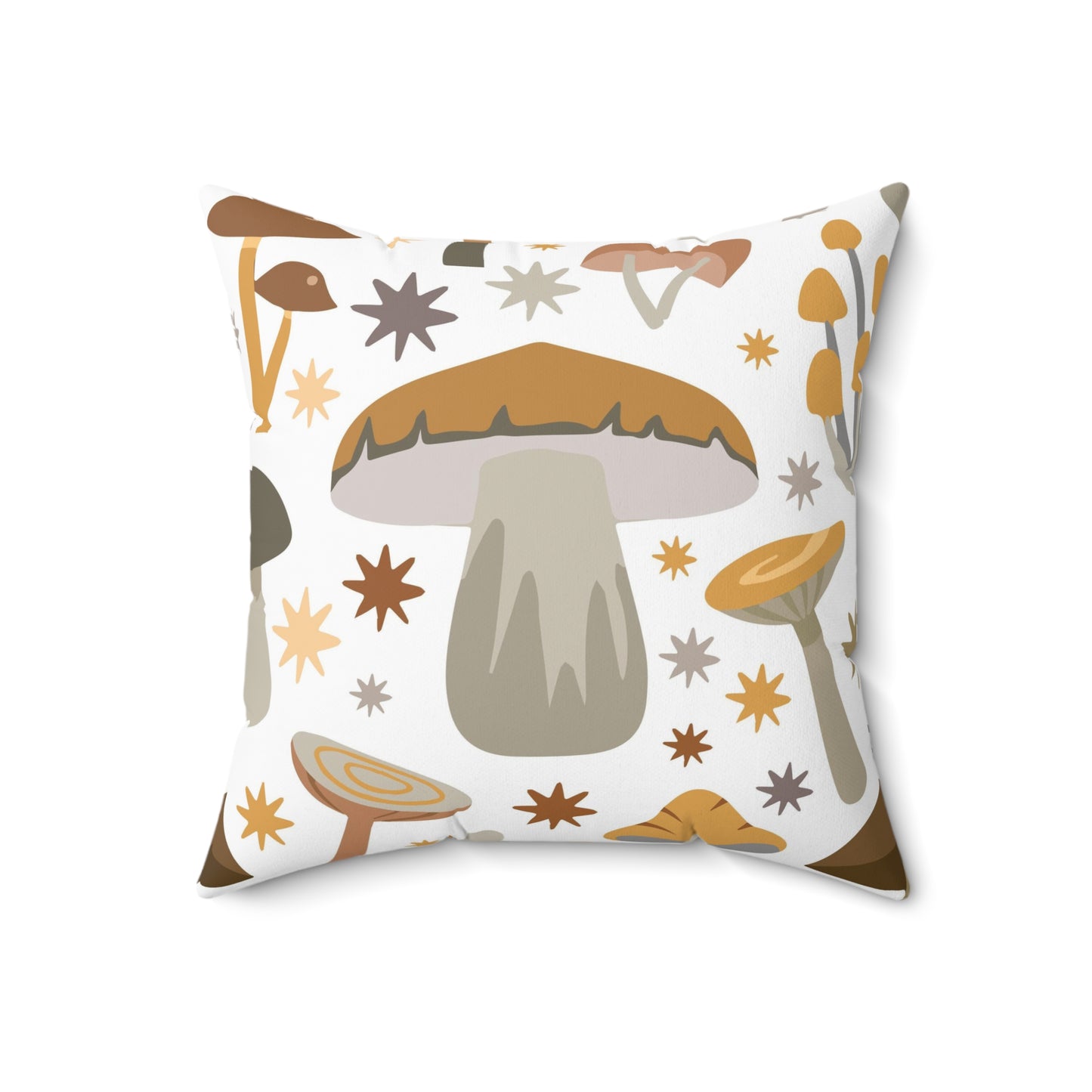 Mushroom Decorate Throw Pillow for Couch Decorative Throw Pillow Cover Square Pillow