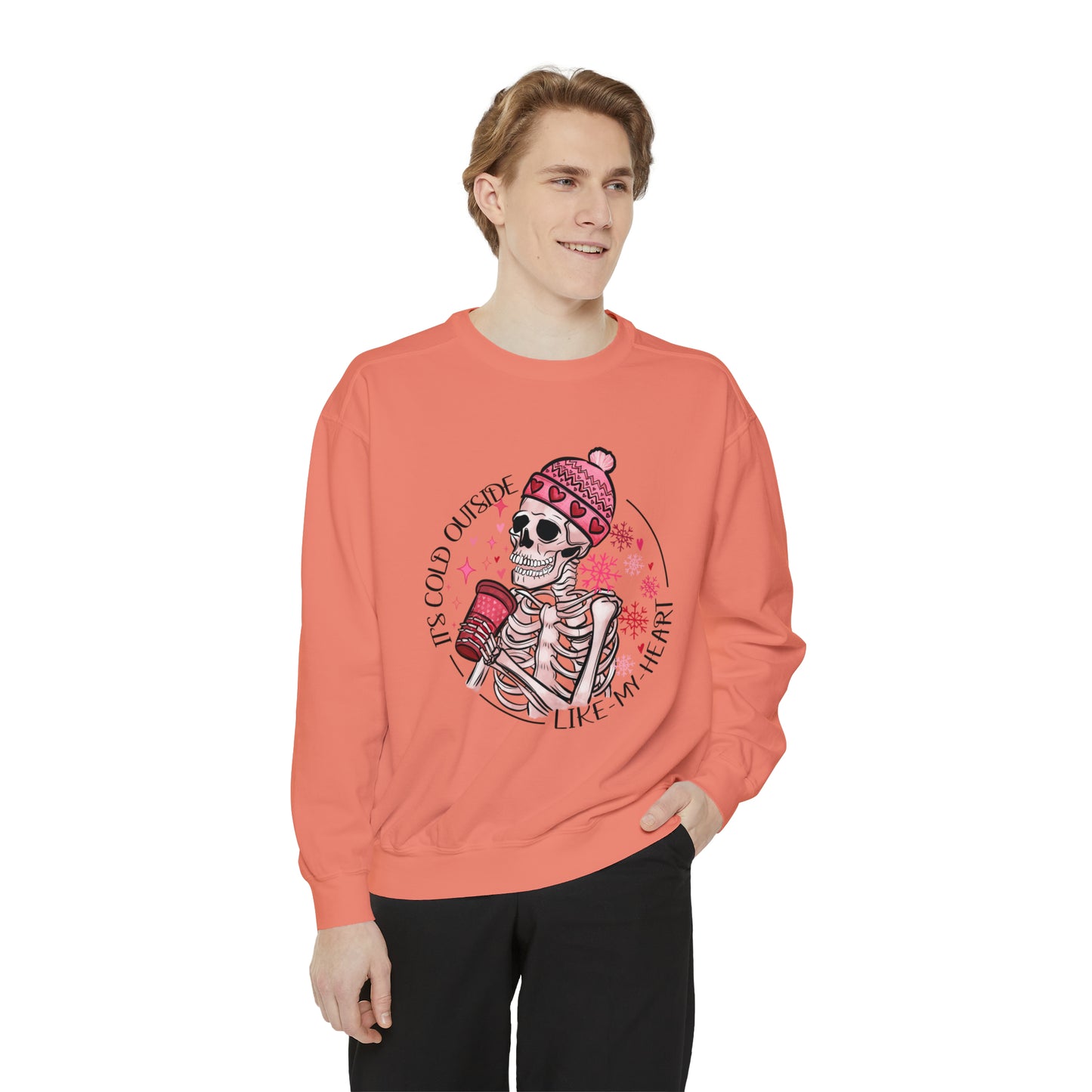 Valentine Skeleton Unisex Garment-Dyed Sweatshirt