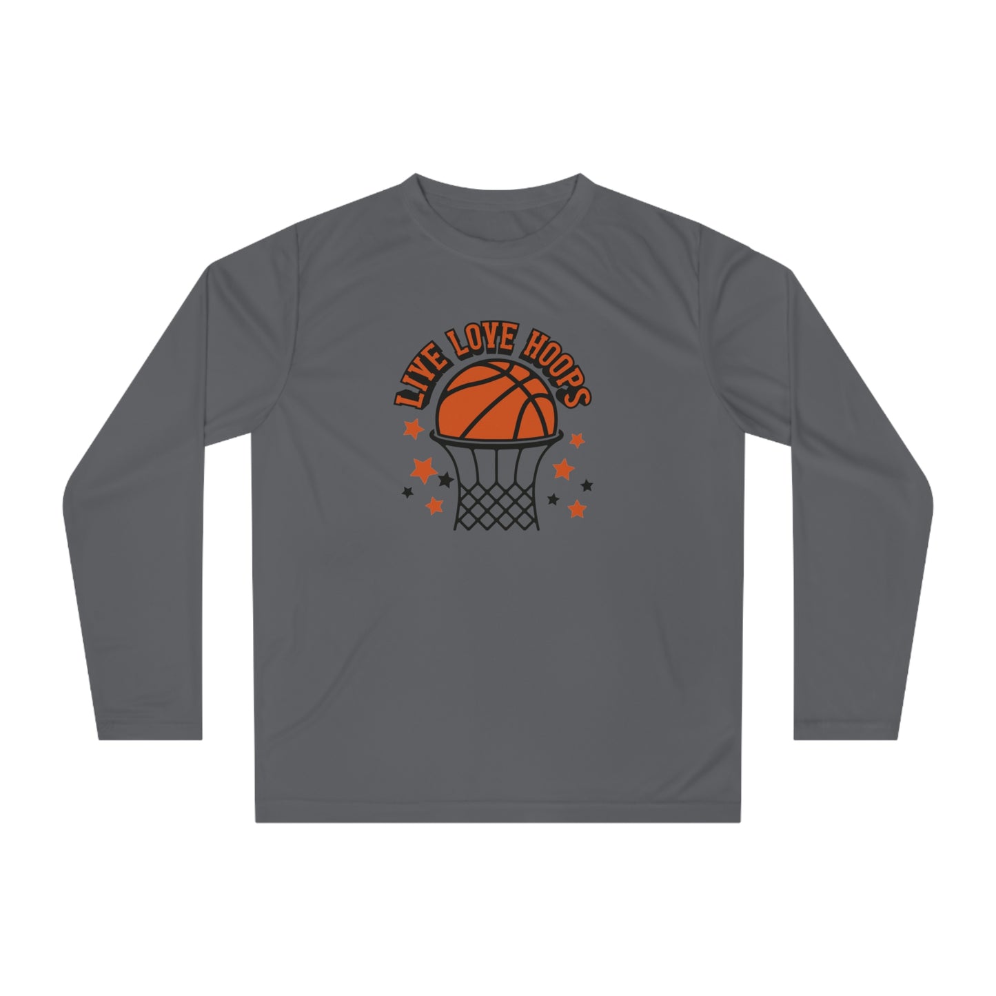 Basketball Shirt, Basketball Mom, Dad, Game Day Shirt, Sports T-shirt, Unisex Performance Long Sleeve Shirt