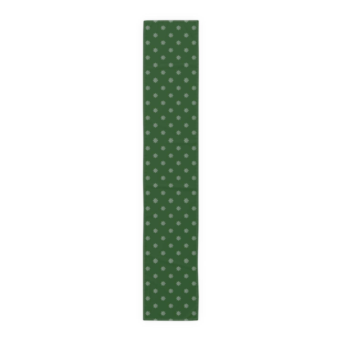 Green Christmas Table Runner, Elegant Table Decoration, Holiday Table Cloth