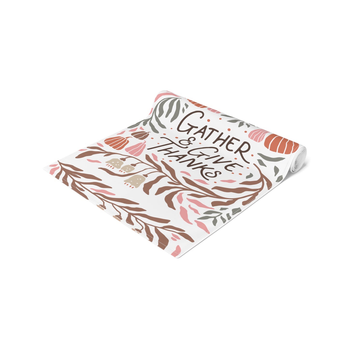 Thanksgiving Table Runner, Elegant Table Decoration, Fall Holiday Table Cloth,