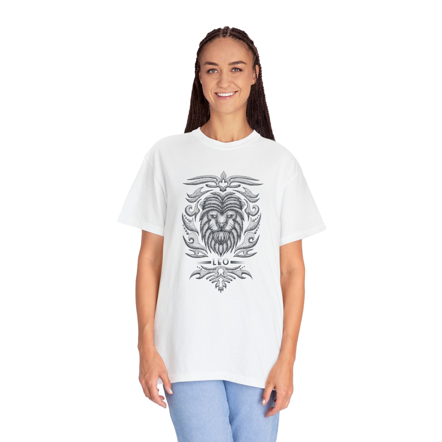 Comfort Colors Leo Vintage Shirt, Zodiac T-shirt, Leo Shirt Unisex Garment-Dyed T-shirt