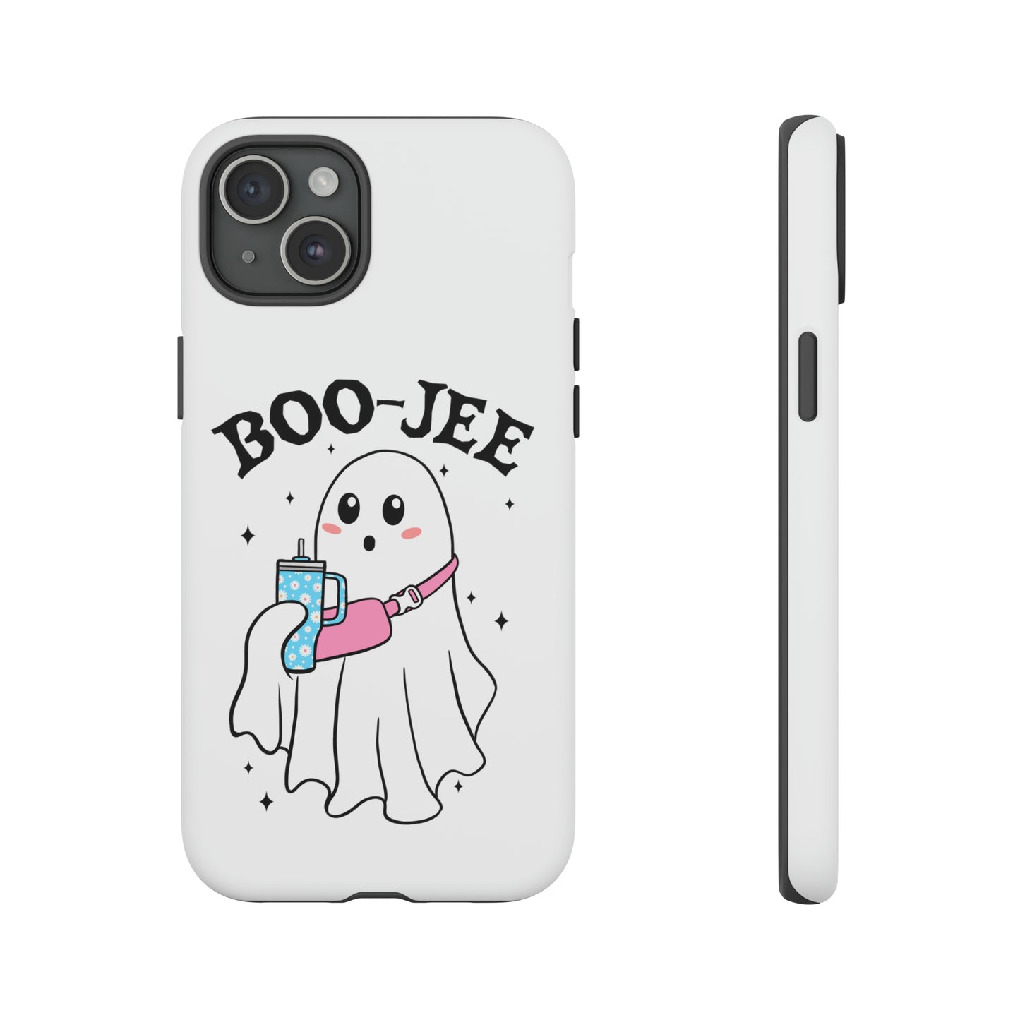 Boo Jee Ghost Phone Case, Halloween Cell Phone Case, Cute iPhone 15 Case