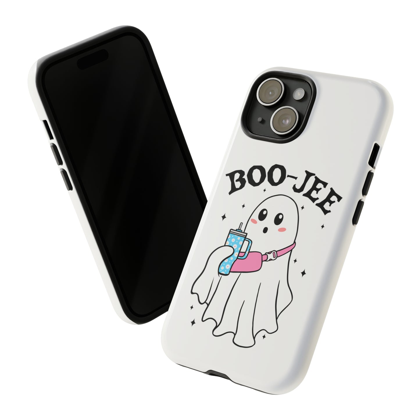 Boo Jee Ghost Phone Case, Halloween Cell Phone Case, Cute iPhone 15 Case