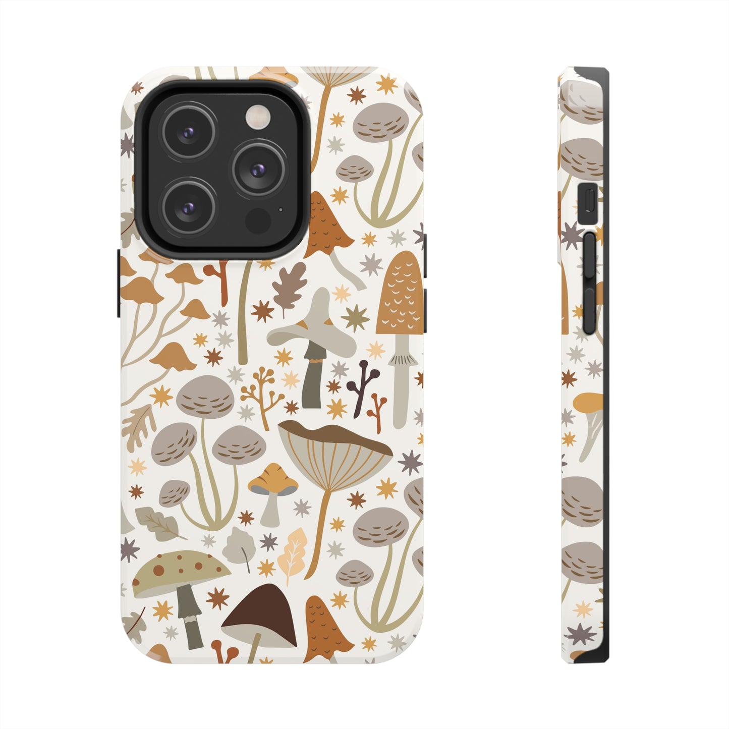 Mushroom Cell Phone Case, Boho Retro Cool Cute Tough Phone Cases