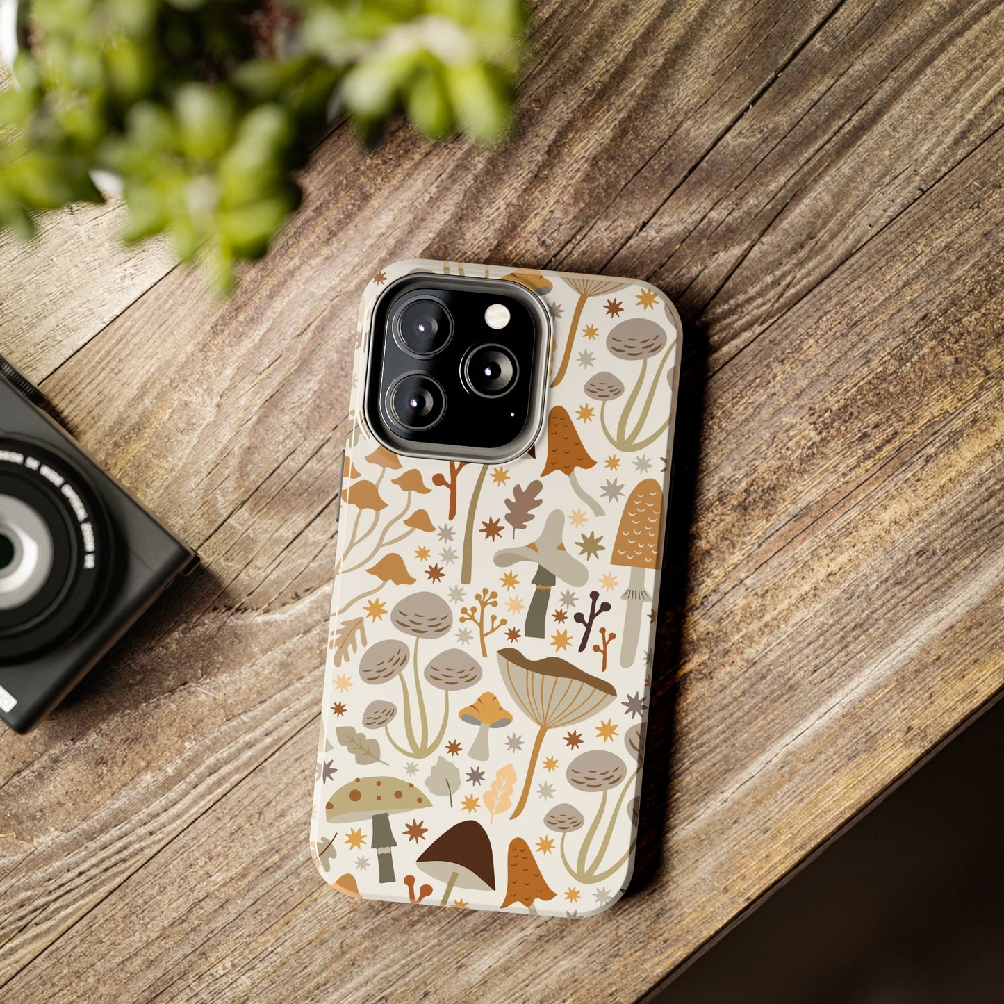 Mushroom Cell Phone Case, Boho Retro Cool Cute Tough Phone Cases