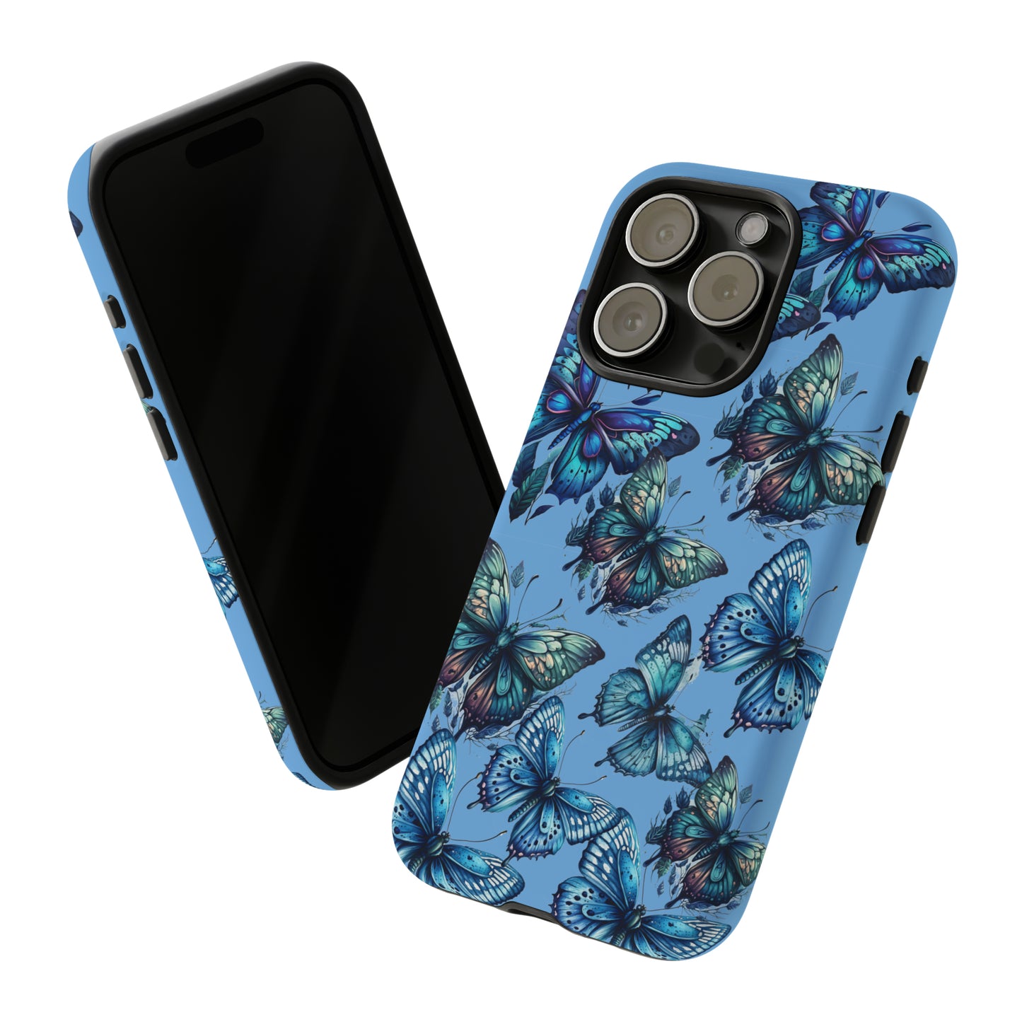 Blue Butterfly iPhone Case, Cute Cell Phone Case, Abstract Phone Case, iPhone Cover
