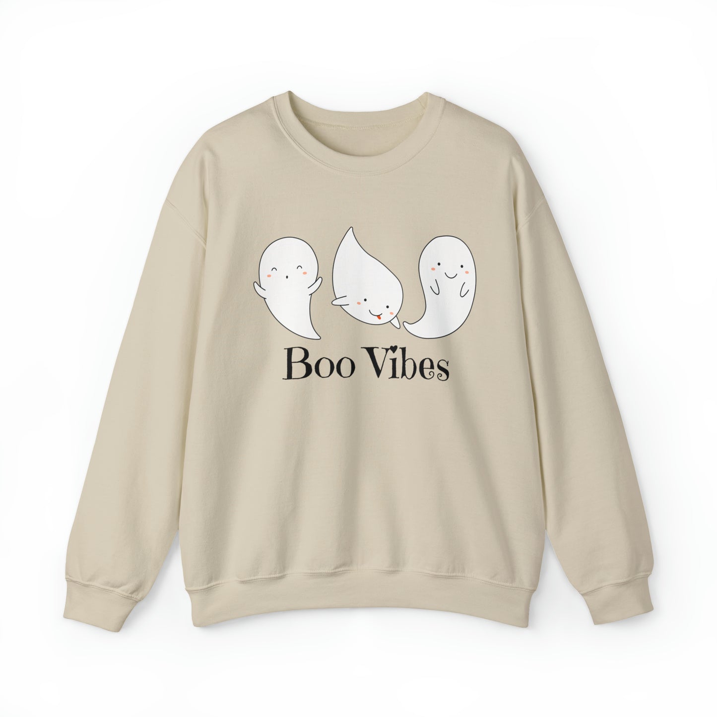 Boo Ghost Sweatshirt, Halloween Sweatshirt Women Men Crewneck Sweatshirt