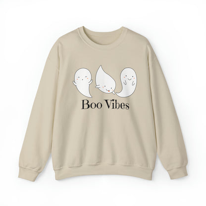 Boo Ghost Sweatshirt, Halloween Sweatshirt Women Men Crewneck Sweatshirt
