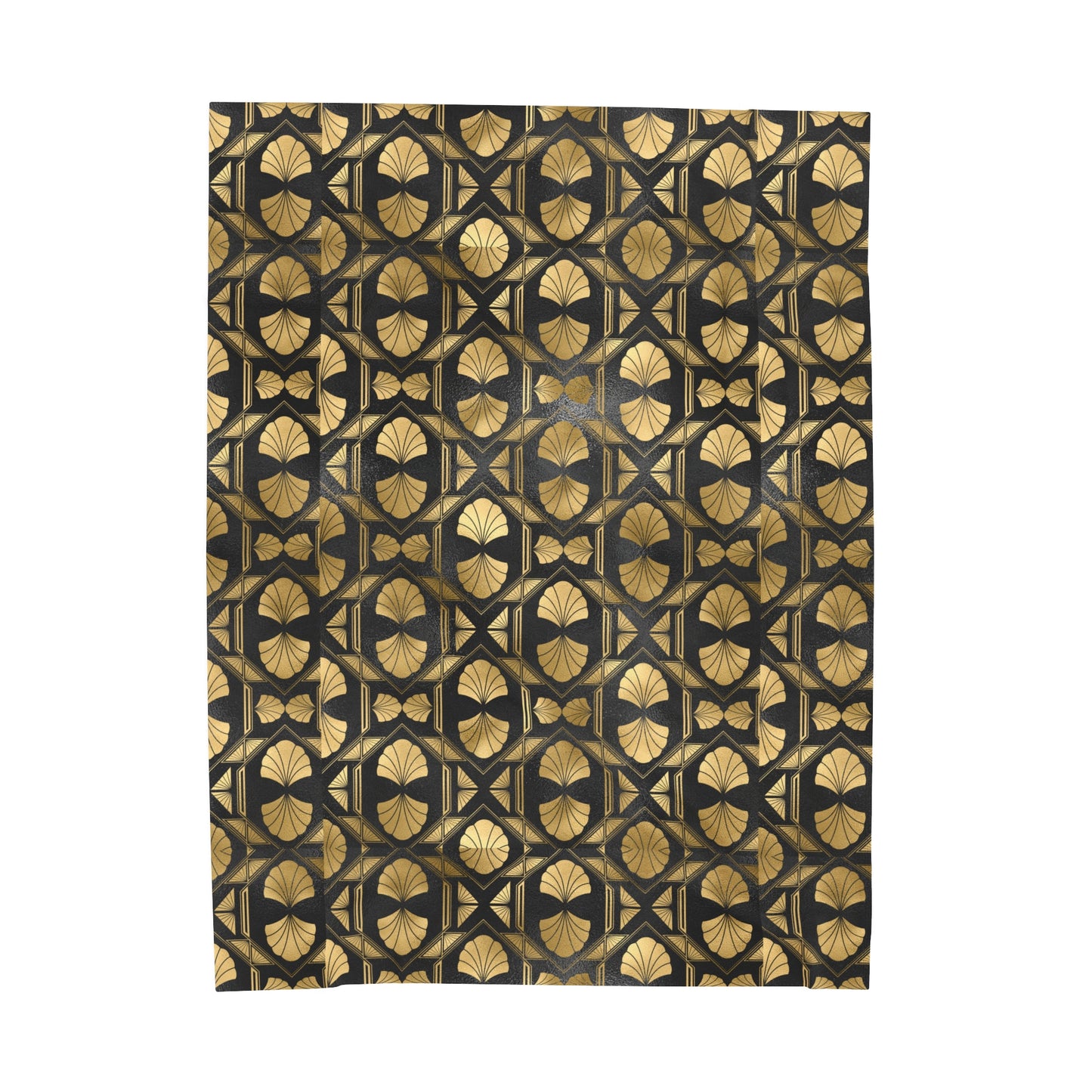 Gold and Black Velveteen Plush Blanket, Throw Blanket Bed Couch, Soft Blanket