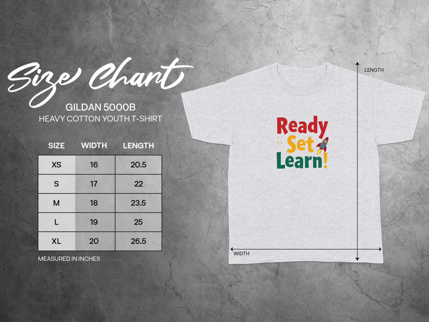 Ready Set Learn Graphic Youth T-shirt product type