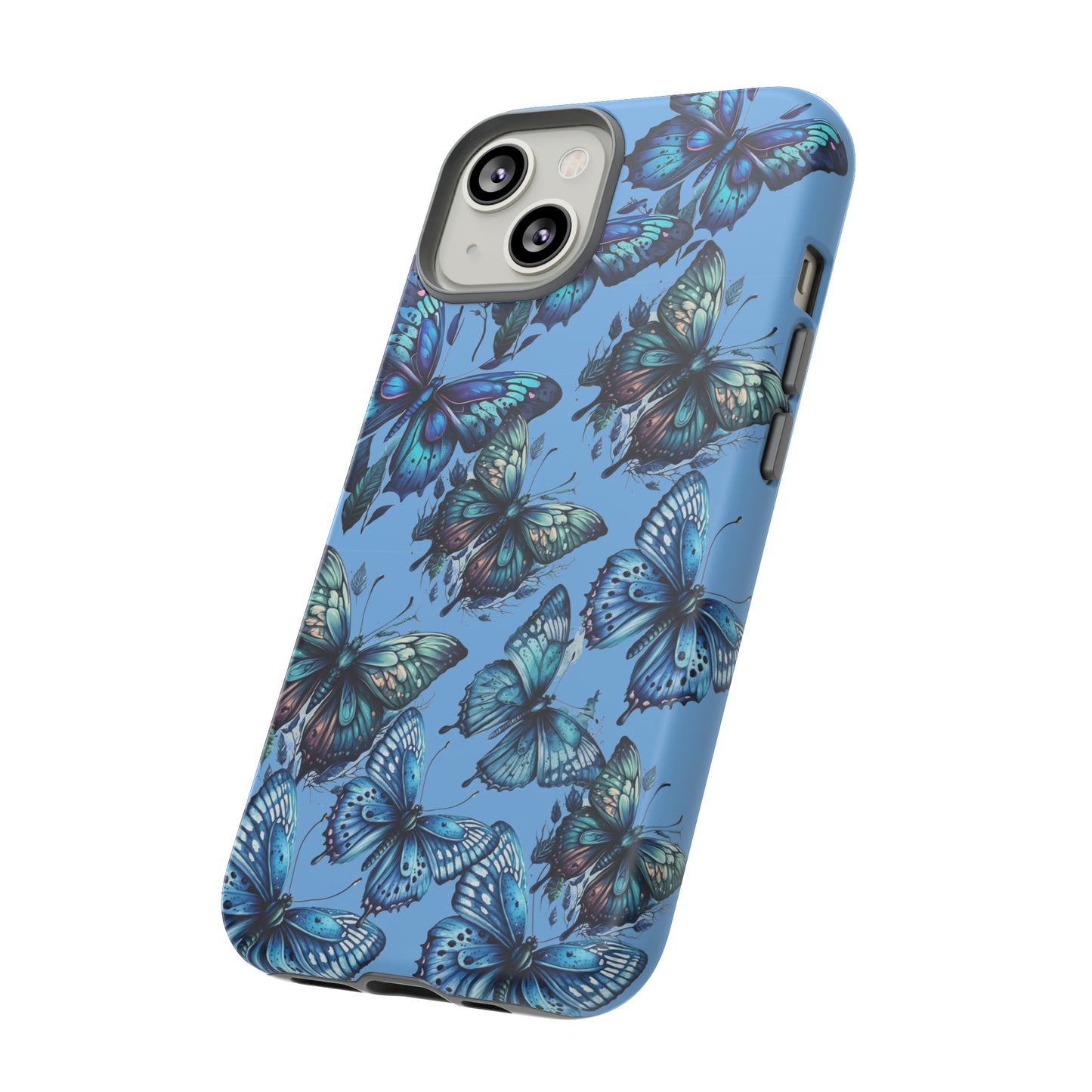 Blue Butterfly iPhone Case, Cute Cell Phone Case, Abstract Phone Case, iPhone Cover