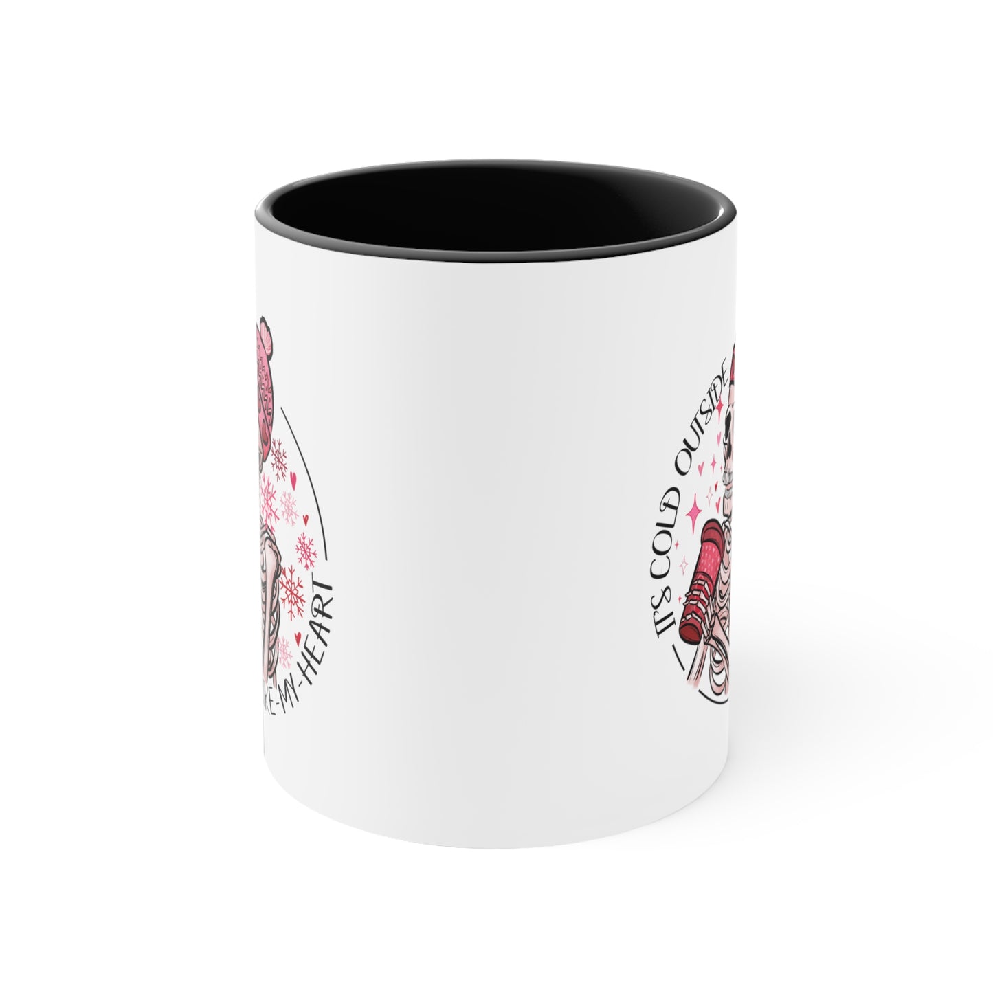 Skeleton Valentine Gothic Accent Coffee Mug, Sarcastic Funny Dark 11oz
