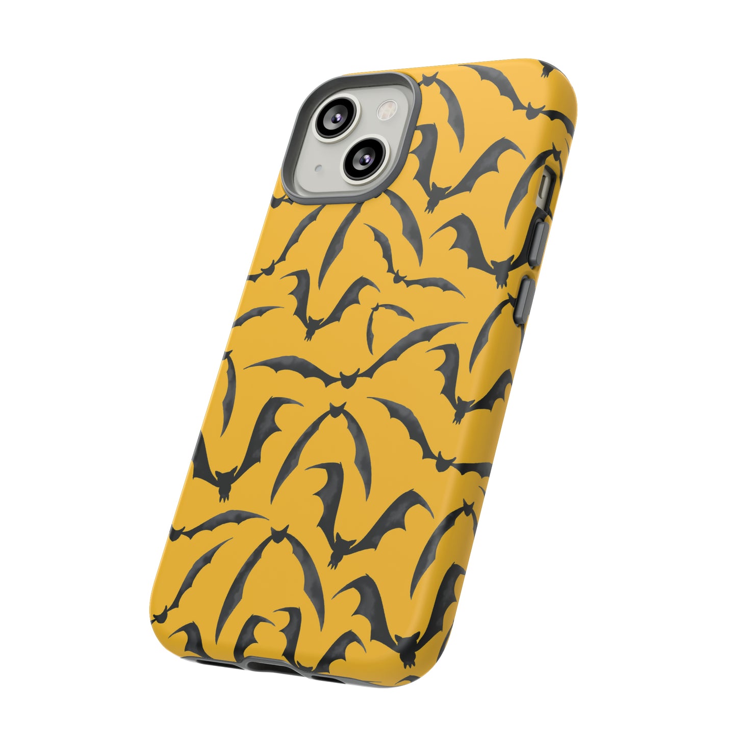 Bat Phone Case, iPhone 15 Case, Cute Glossy Halloween Goth Phone Case