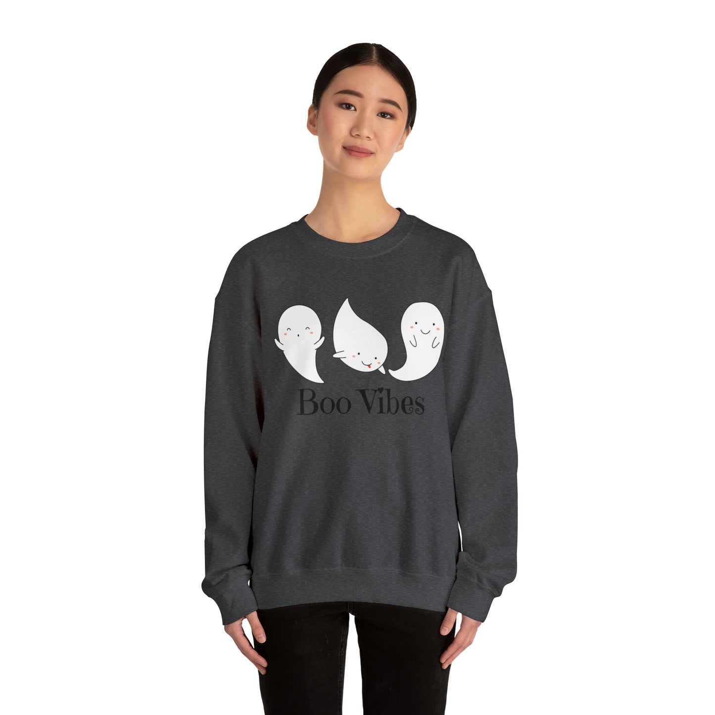 Boo Ghost Sweatshirt, Halloween Sweatshirt Women Men Crewneck Sweatshirt