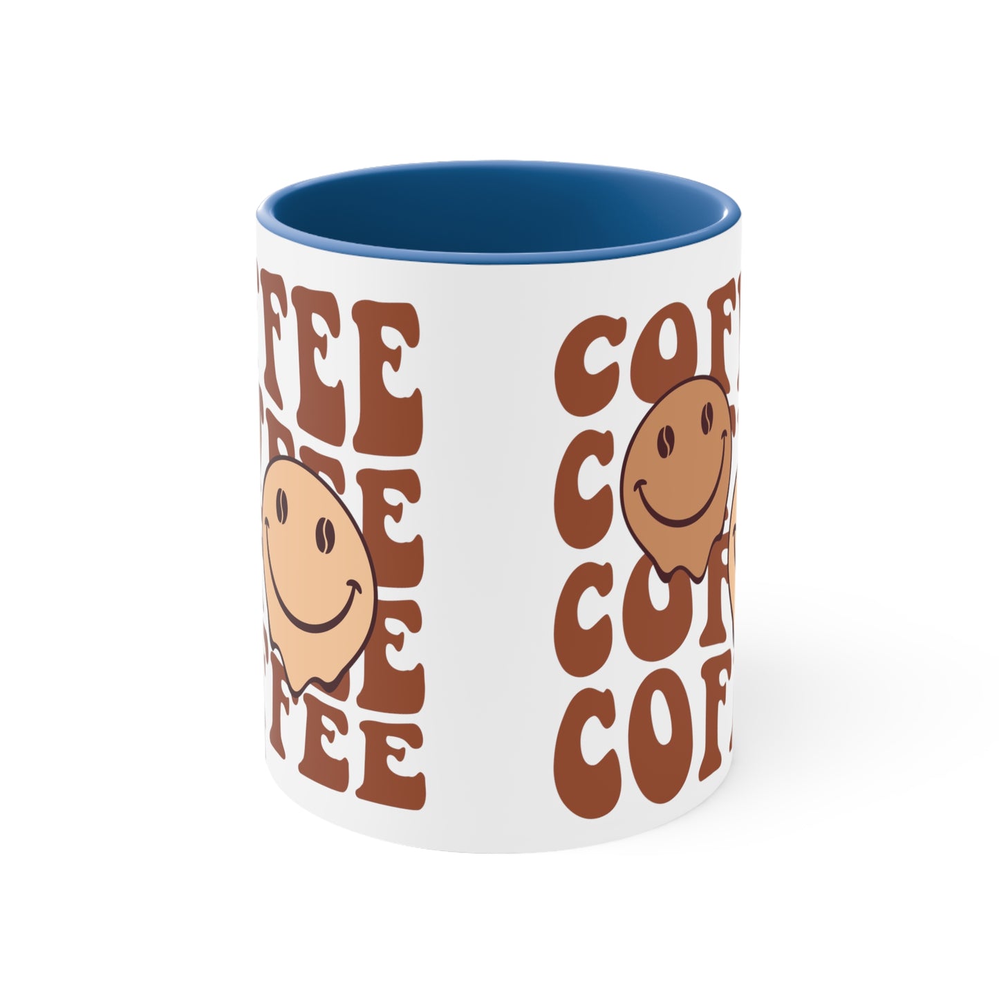 Cute Coffee Mug, Happy Face Funny Ceramic Mug Cup 11oz