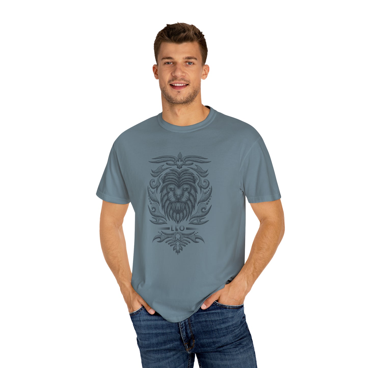 Comfort Colors Leo Vintage Shirt, Zodiac T-shirt, Leo Shirt Unisex Garment-Dyed T-shirt