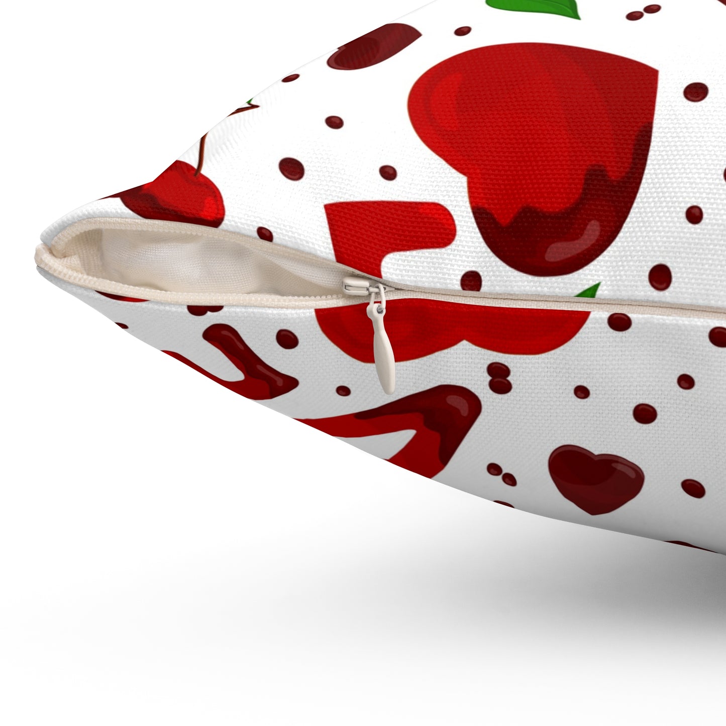 Cherry Love Throw Pillow for Sofa Cute Throw Pillow Cover Valentine Home Decor