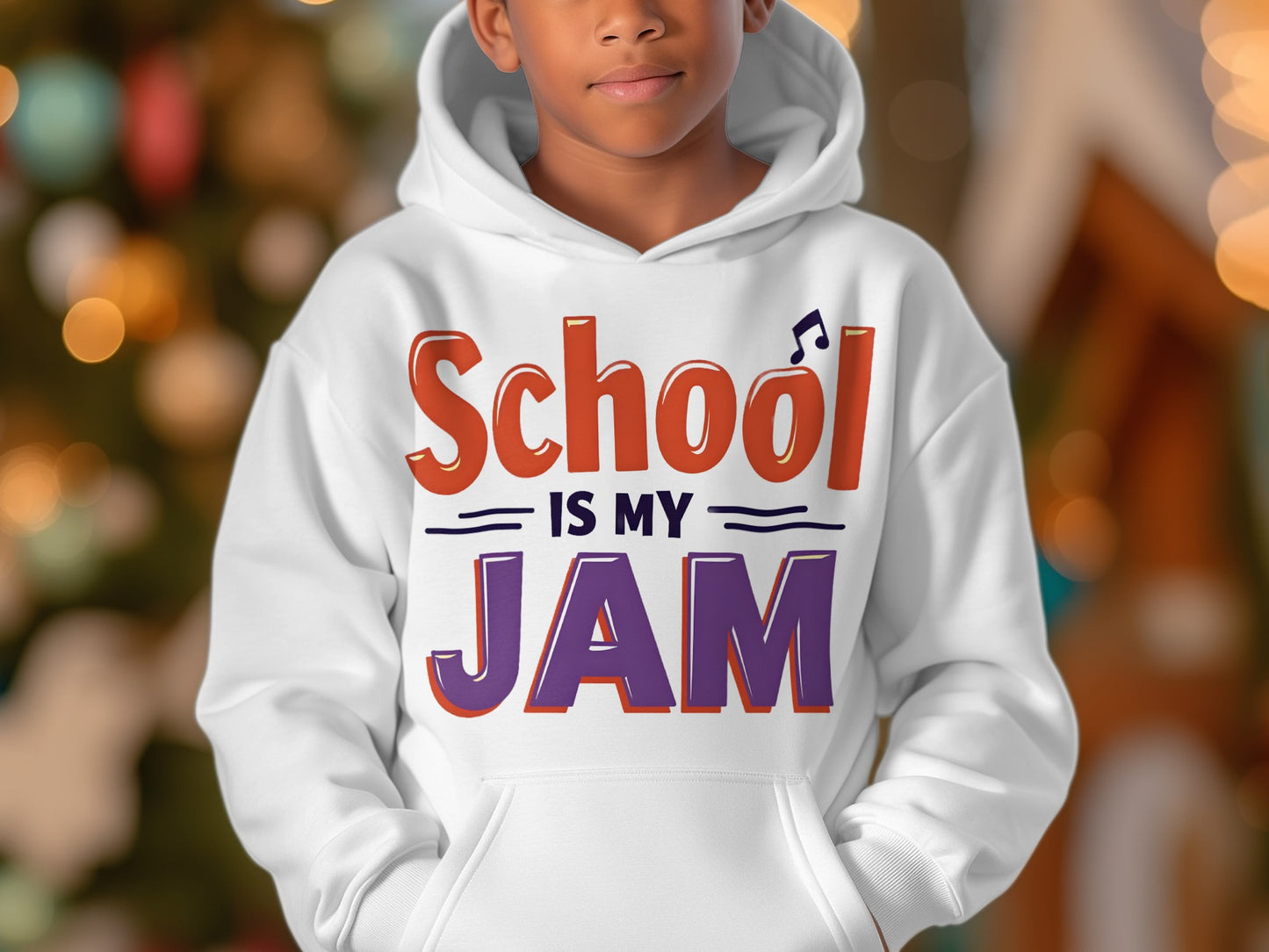 School Is My Jam Printed Youth Hoodie product