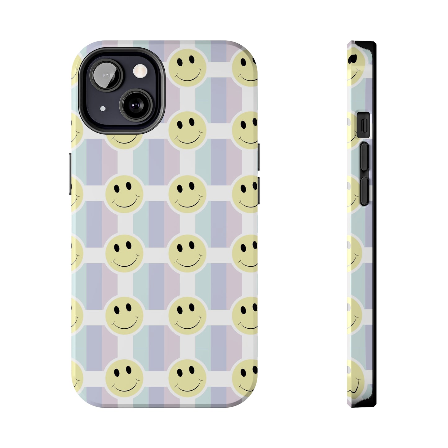 Smiley Face Retro Tough Phone Case, Cute Cool Trendy Biodegradable Phone Case