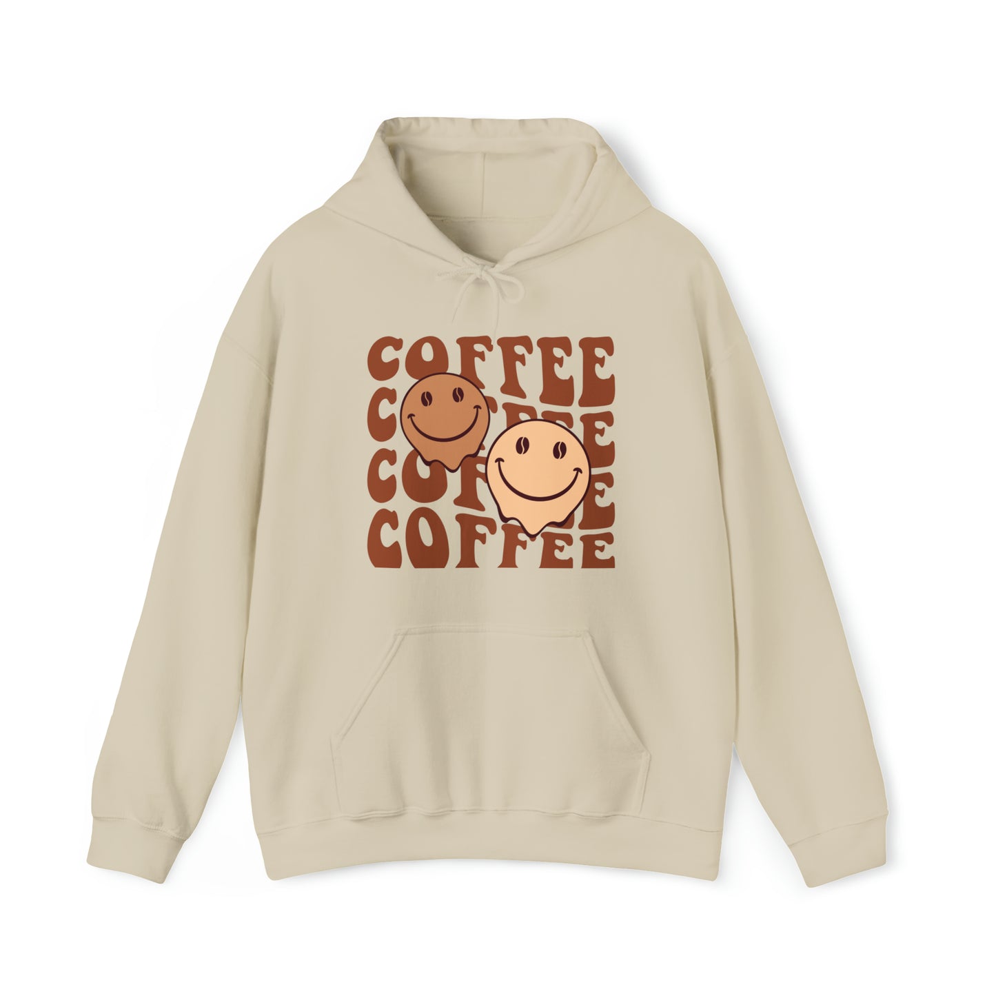 Retro Coffee Hoodie Sweatshirt, Oversize Streetwear Unisex Hooded Sweatshirt