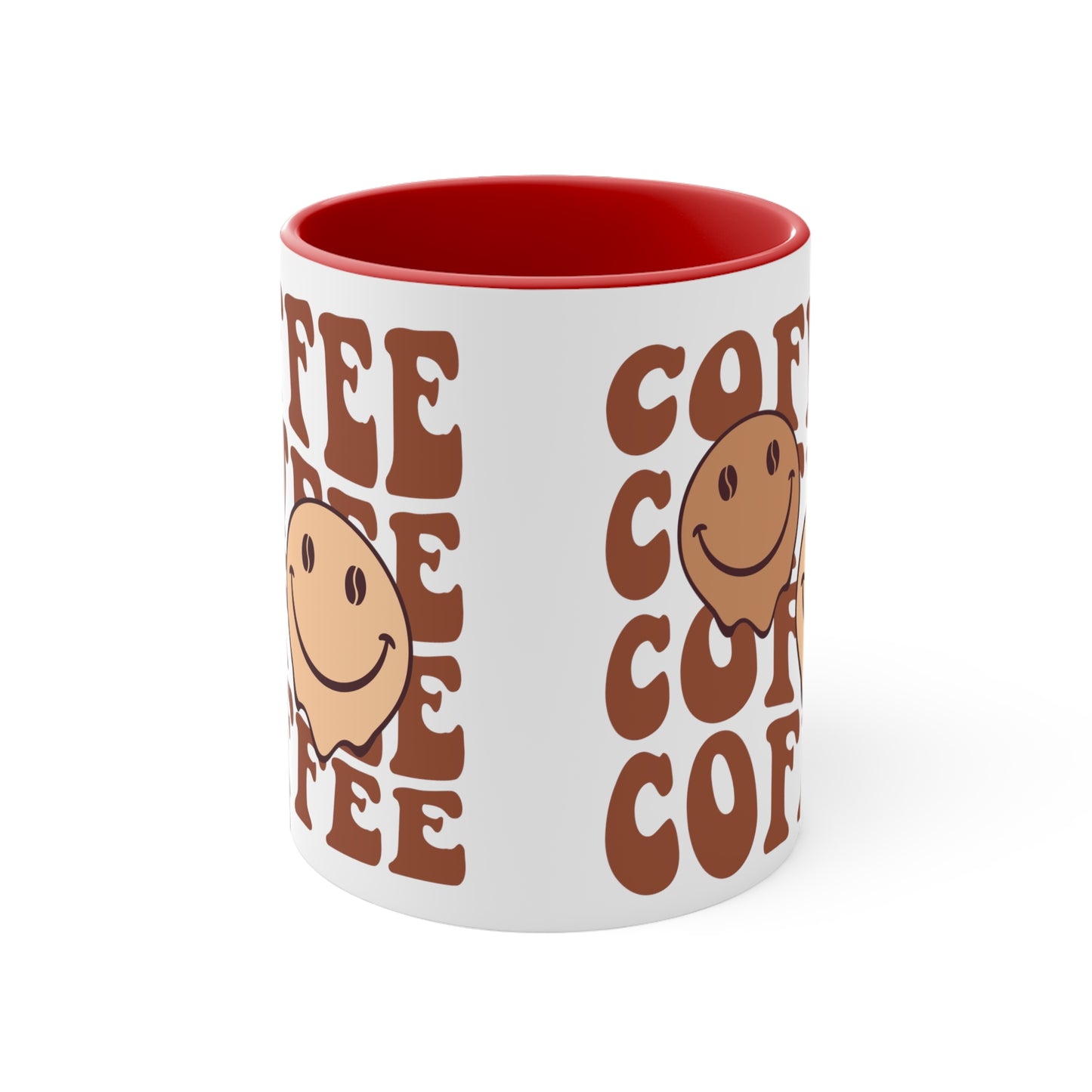 Cute Coffee Mug, Happy Face Funny Ceramic Mug Cup 11oz