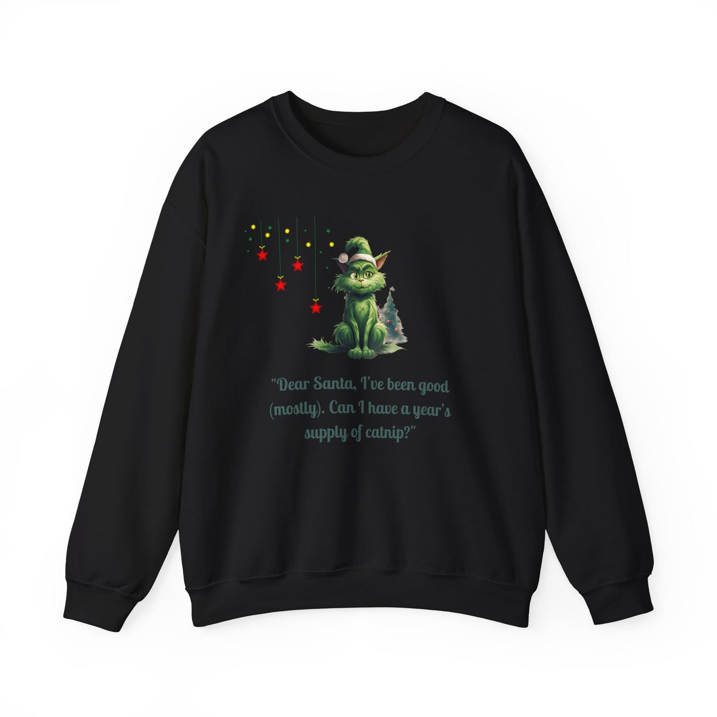 Funny Christmas Cat Sweatshirt - Christmas Crewneck- Holiday Sweatshirt