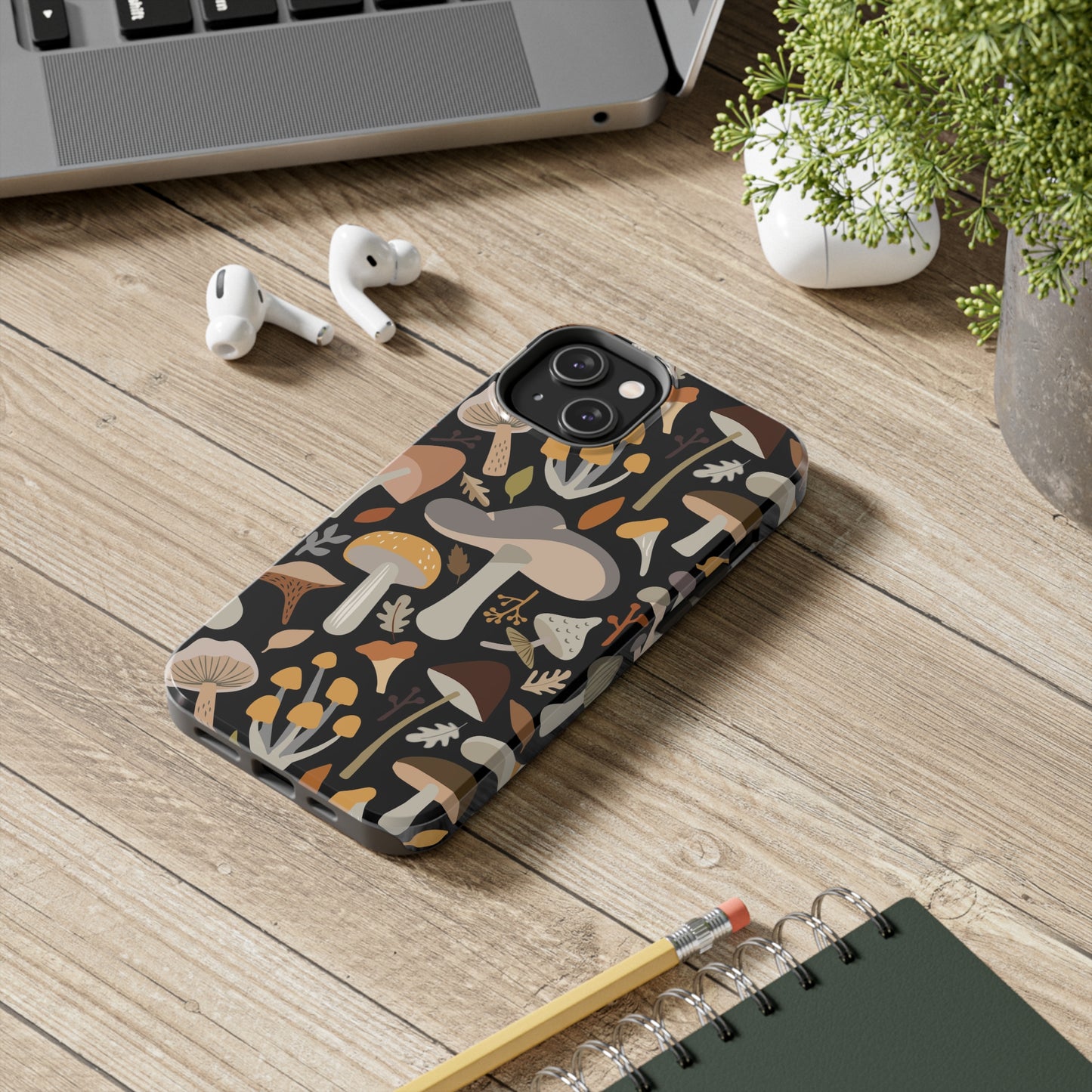 Mushroom Cell Phone Case, Boho Retro Cool Cute Tough Phone Cases