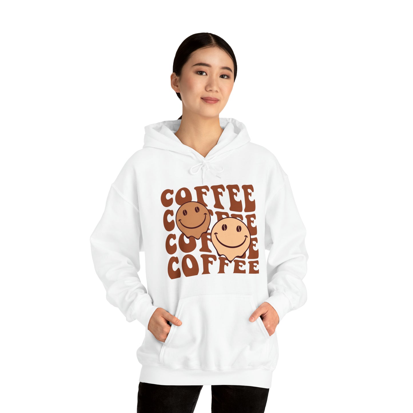 Retro Coffee Hoodie Sweatshirt, Oversize Streetwear Unisex Hooded Sweatshirt