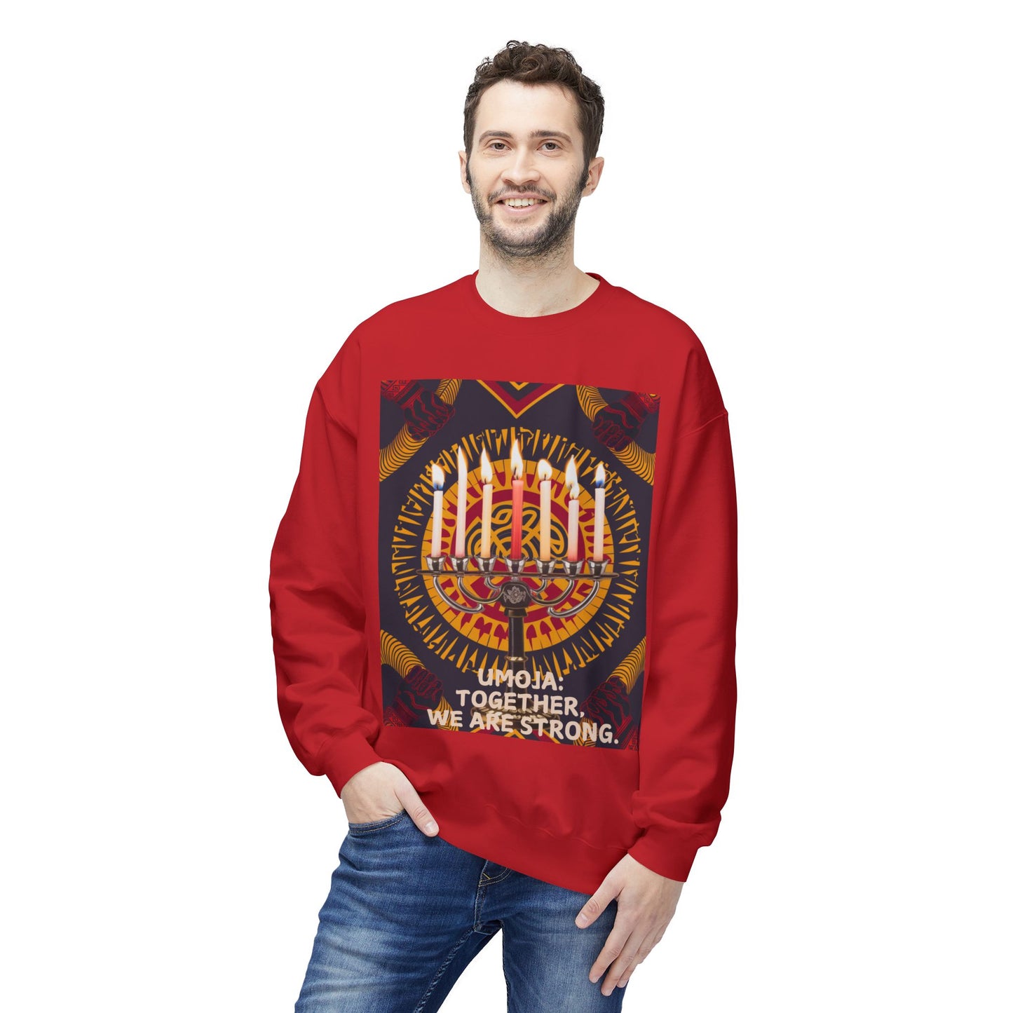 Kwanzaa Sweatshirt, Umoja Together We Are Strong, African American Holiday Jumper, Black History Month Gift, Unisex Crewneck Sweater,