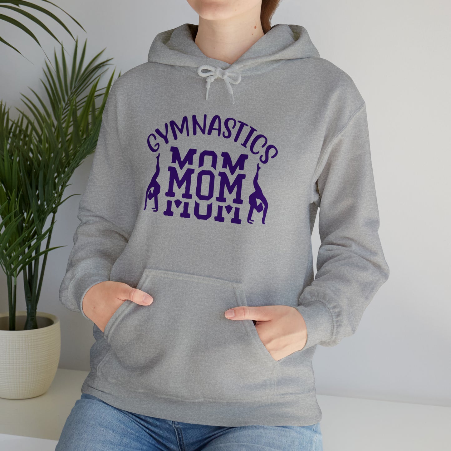 Gymnastics Mom Hoodie, Gymnastics Mom Gift, Sports Mom, Cute Hoodie for Mom, Hooded Sweatshirt