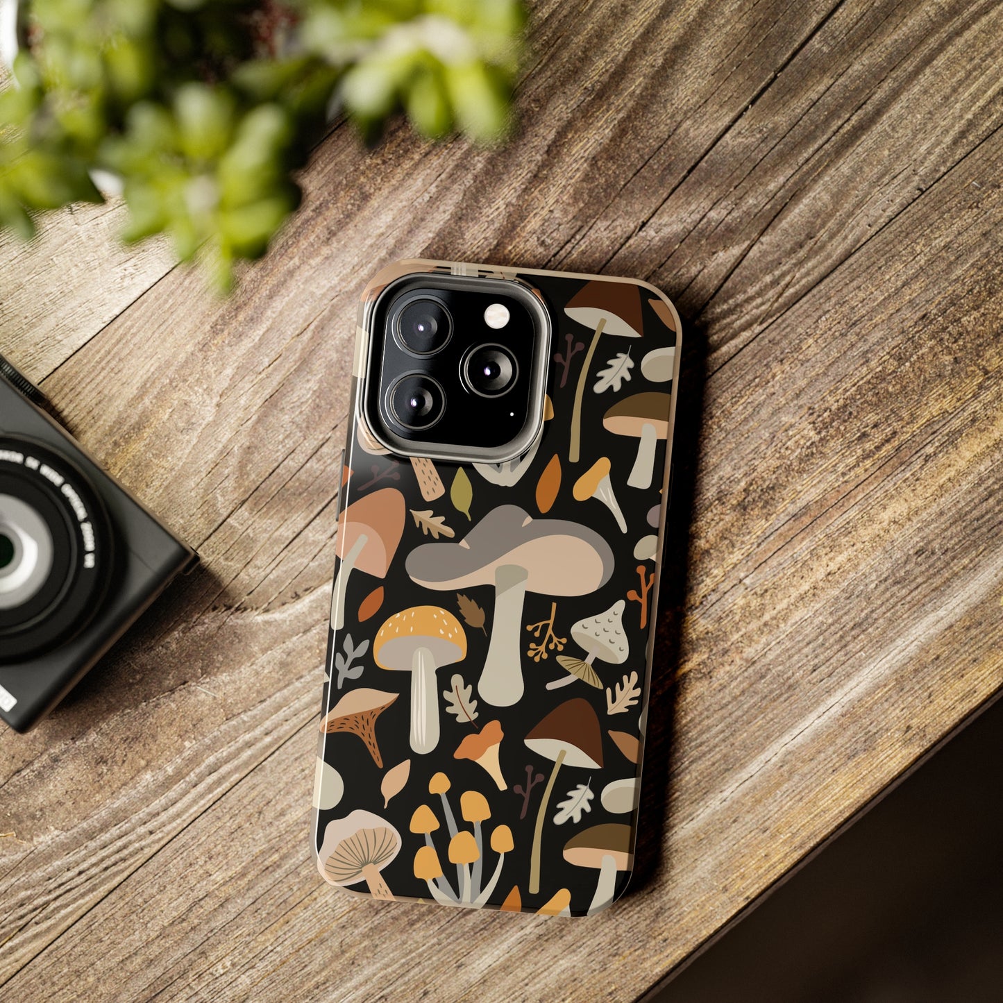 Mushroom Cell Phone Case, Boho Retro Cool Cute Tough Phone Cases