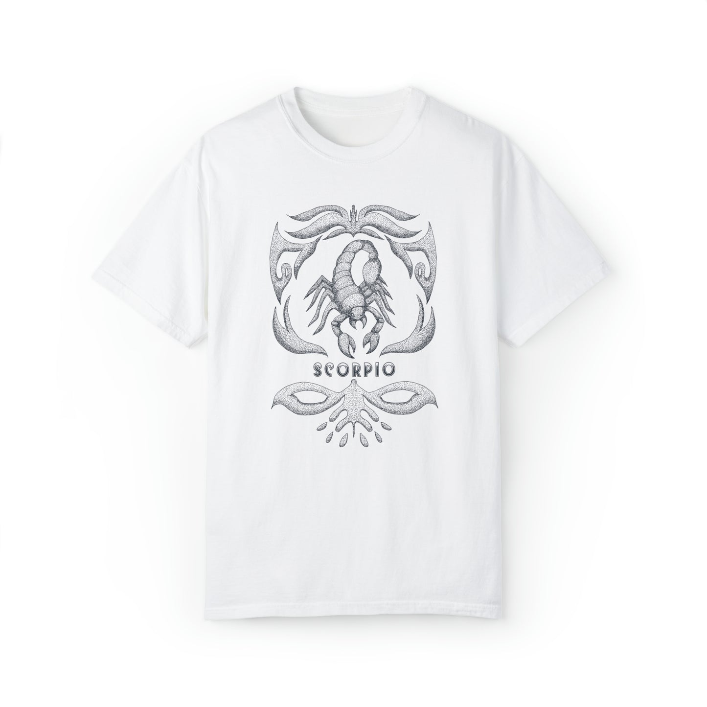 Comfort Colors Scorpio Vintage Shirt, Zodiac T-shirt, Leo Shirt Unisex Garment-Dyed T-shirt