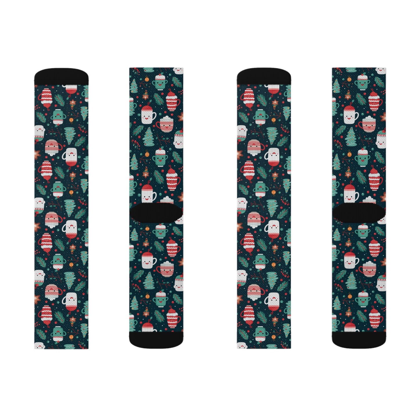 Kawaii Christmas Casual Socks, Novelty Cool Cute Warm Socks, Funny Cozy