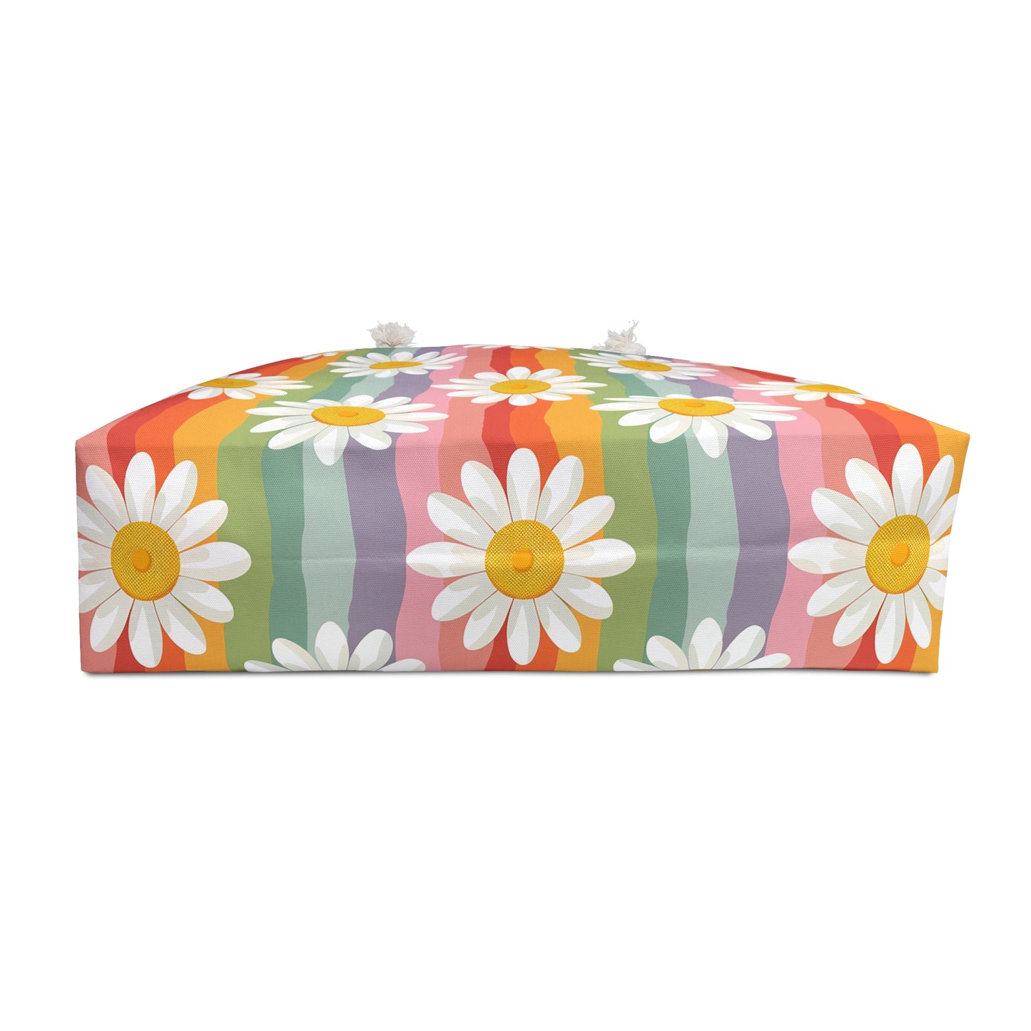 Daisy Weekender Bag, Floral weekender Bag, Rainbow Weekend Bag, Beach Bag Overnight Bag