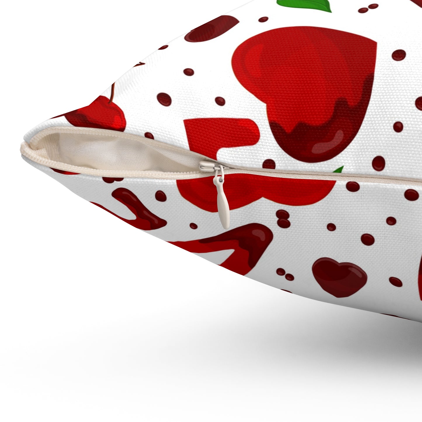 Cherry Love Throw Pillow for Sofa Cute Throw Pillow Cover Valentine Home Decor