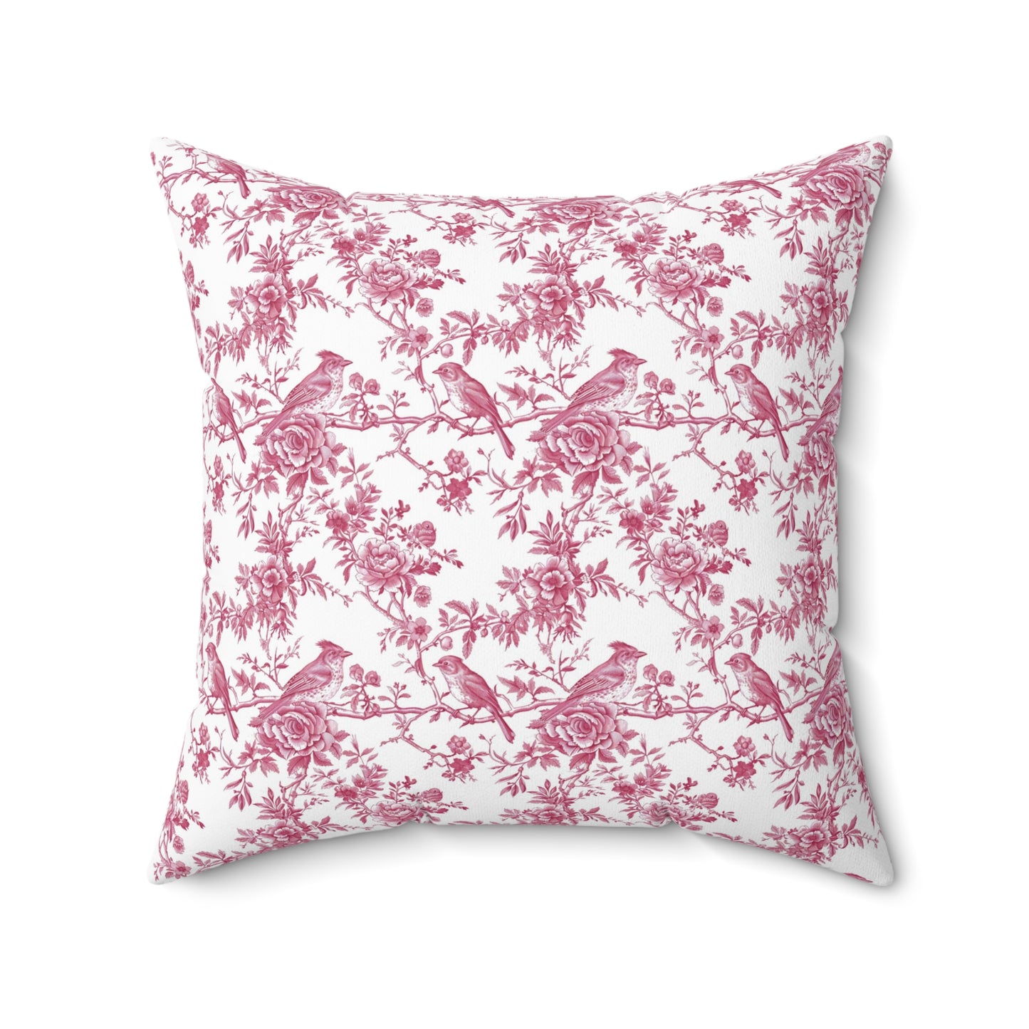 Pink Toile De Jouy Throw Pillow Pink Throw Pillow Cover Decorative Couch Pillows