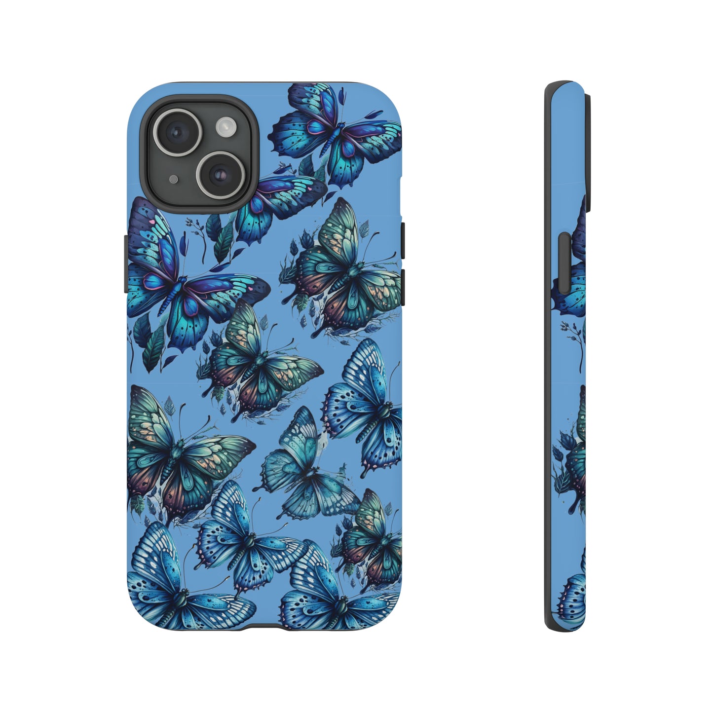 Blue Butterfly iPhone Case, Cute Cell Phone Case, Abstract Phone Case, iPhone Cover